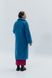 Пальто двубортное мохеровое с ворсом цвет бирюза. 081_turquoise фото 6
