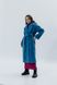 Пальто двубортное мохеровое с ворсом цвет бирюза. 081_turquoise фото 7