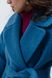 Пальто двубортное мохеровое с ворсом цвет бирюза. 081_turquoise фото 2