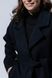 Пальто з тонкої бархатистої вовни з невеликим ворсом колір синє-чорний 093_blue_black фото 11