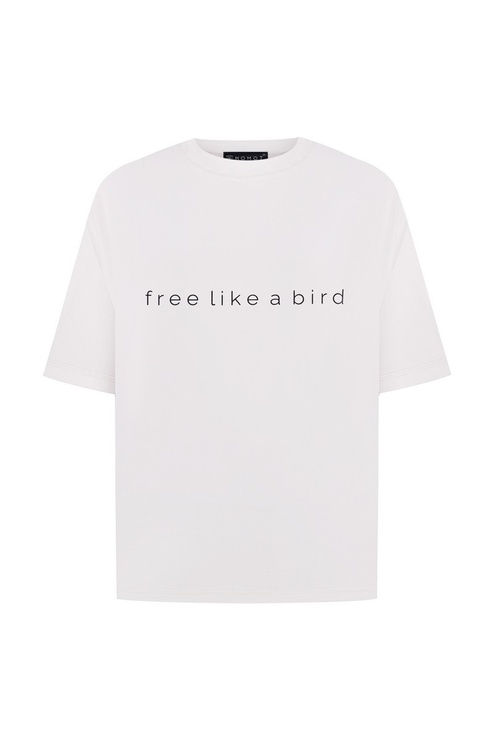 Thick T-shirt free like a bird