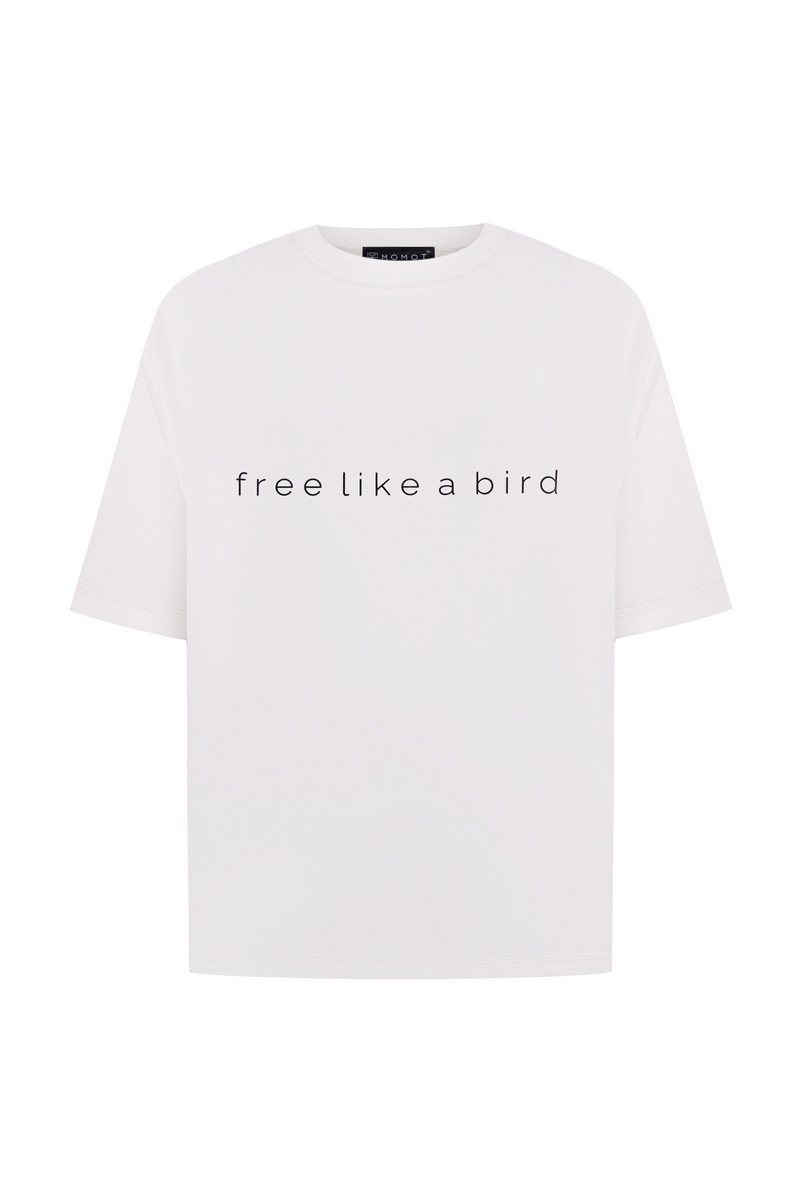 Thick T-shirt free like a bird