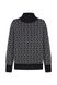 Свитер вязаный из полушерсти мериноса чорно-белый лого МОМОТ Sweater_logo_knitted фото 1