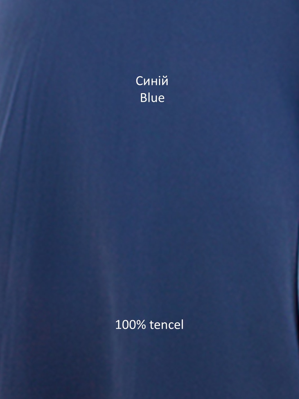 Сукня без рукавів із віскози жатки з кантом і V-подібною горловиною колір волошковий 022д_blue фото