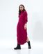 Knitted dress sweater maxi length from merino wool