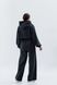 Jersey suit with hoodie and straight-leg trousers graphite