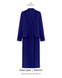 Men's style maxi coat with accent shoulder