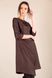 *Chocolate A-line dress+