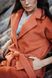 *Пальто утеплене з ворсом із вовни колір теракот 024_terracotta фото 1