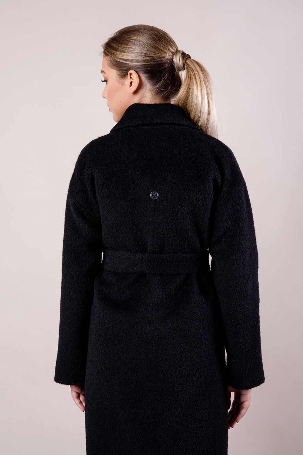 *Пальто утеплене із вовни стрижене колір чорний 024_warm_black_boucle фото