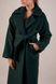 *Пальто утеплене з вовни колір смарагдовий 081-green фото 6