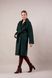*Пальто утеплене з вовни колір смарагдовий 081-green фото 4