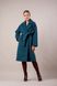 *Пальто утеплене з вовни колір лазурний 081-blue фото 1