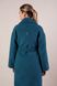 *Пальто утеплене з вовни колір лазурний 081-blue фото 6