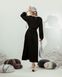 Сукня з кантом на запах з італійської віскози колір чорний 022б_black фото 8