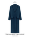 Men's style maxi coat with accent shoulder