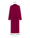 Men's style maxi coat with accent shoulder